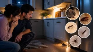 Home nighttime-pests-in-kitchen